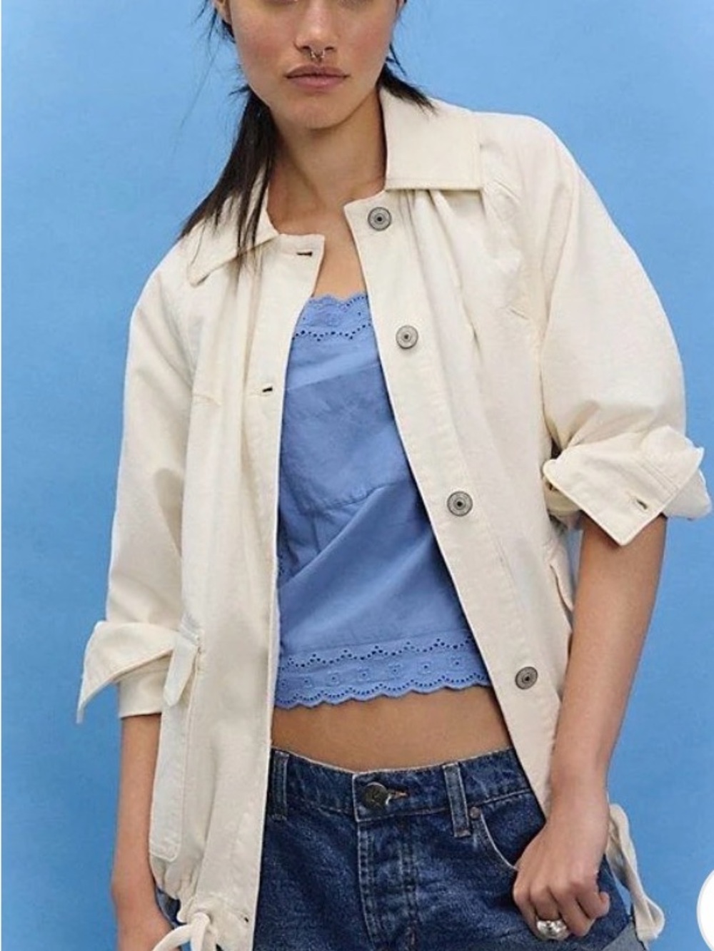 Free People Sweet Nothings Jacket. NWT. Sandshore